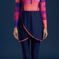Aria Gradient Burkini Damen – Pink Lila Farbverlauf, Vorderansicht