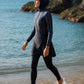 Aria Spark Burkini Damen Navy – sportiver Sommerlook, Detailansicht