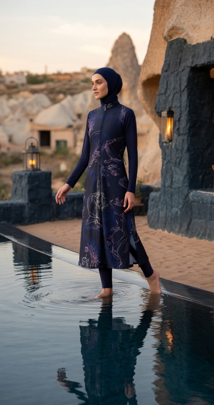 Zara Luxe Purple Burkini Damen